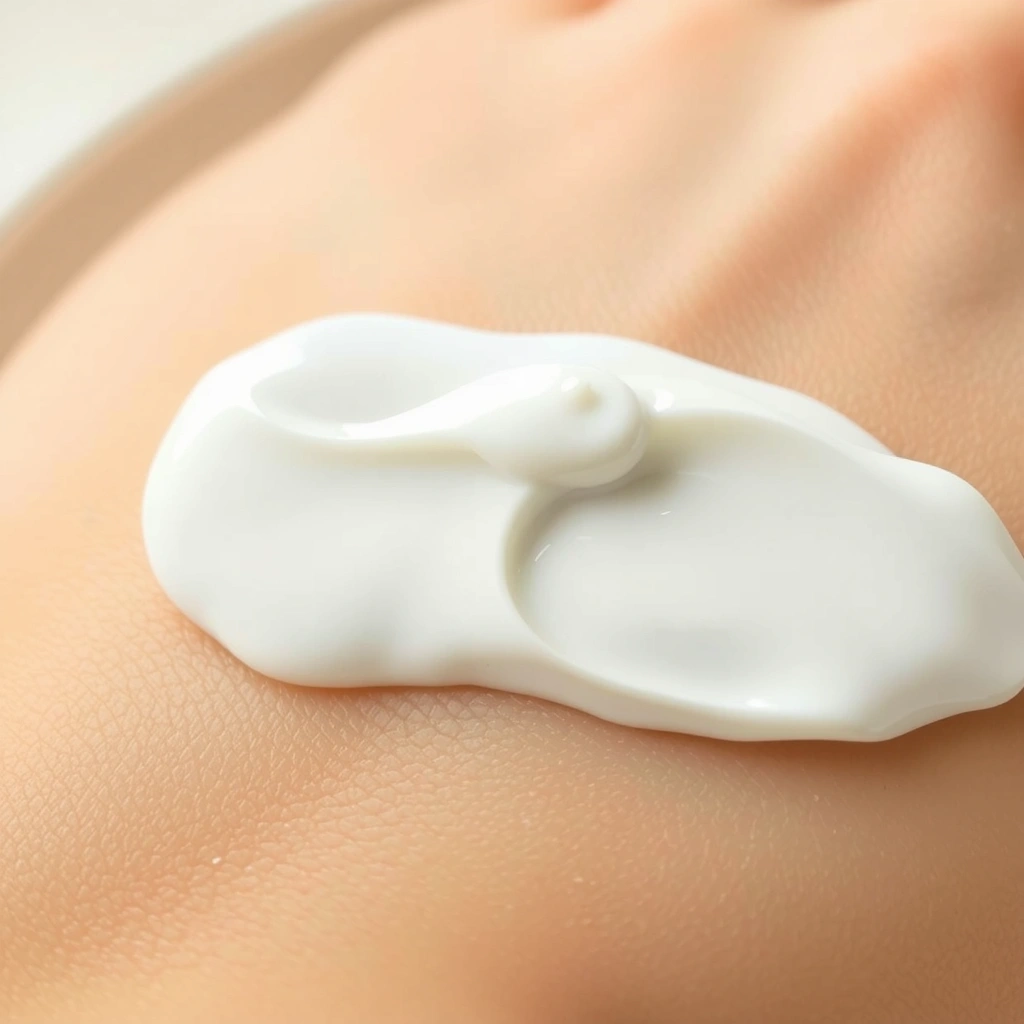 Tekstur krim pada kulit